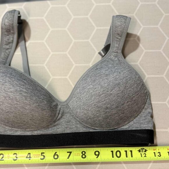 TWO NWOT Zone Pro Sports Bras - Grey and White, SIZE LARGE - Picture 8 of 9
